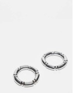 pack of 2 stretch bracelets in silver tone
