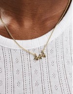 444' angel number necklace in gold