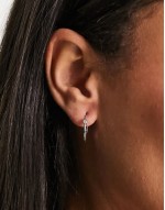exclusive small hoops in plated sterling silver