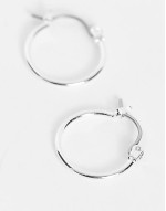 exclusive small hoops in plated sterling silver