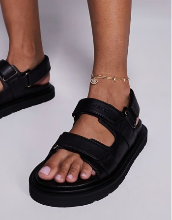 sevire multirow anklets with charms in gold plated