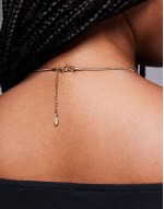 molten cross pendant necklace with multi colour stones in 18k gold plated