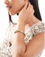 simple bangle bracelet in gold tone