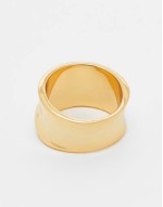 14k gold plated ring with malachite detail