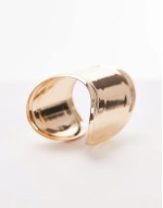 Beck chunky cuff bracelet in gold tone
